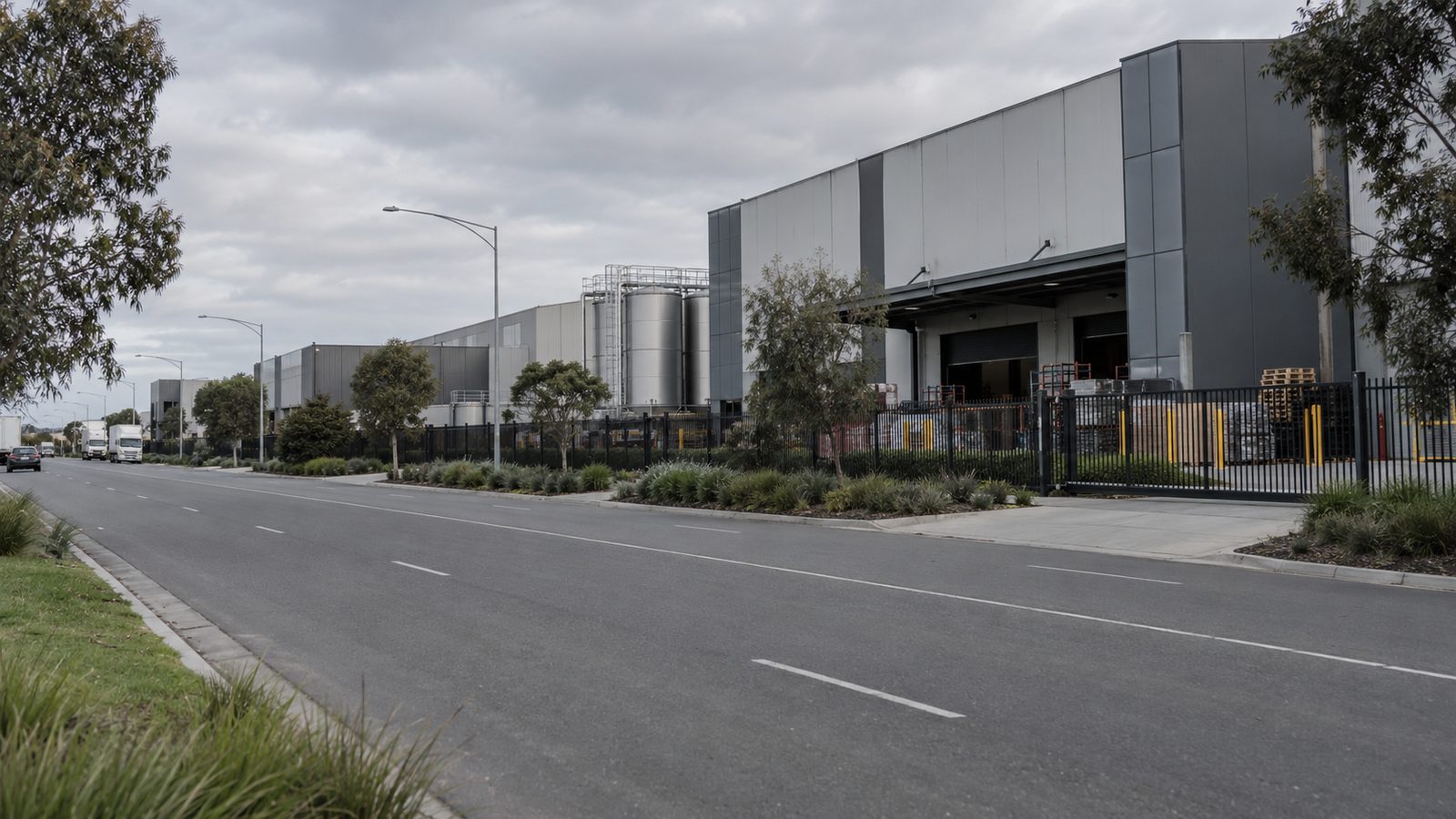Manufacturing plant and distribution sheds in Campbellfield