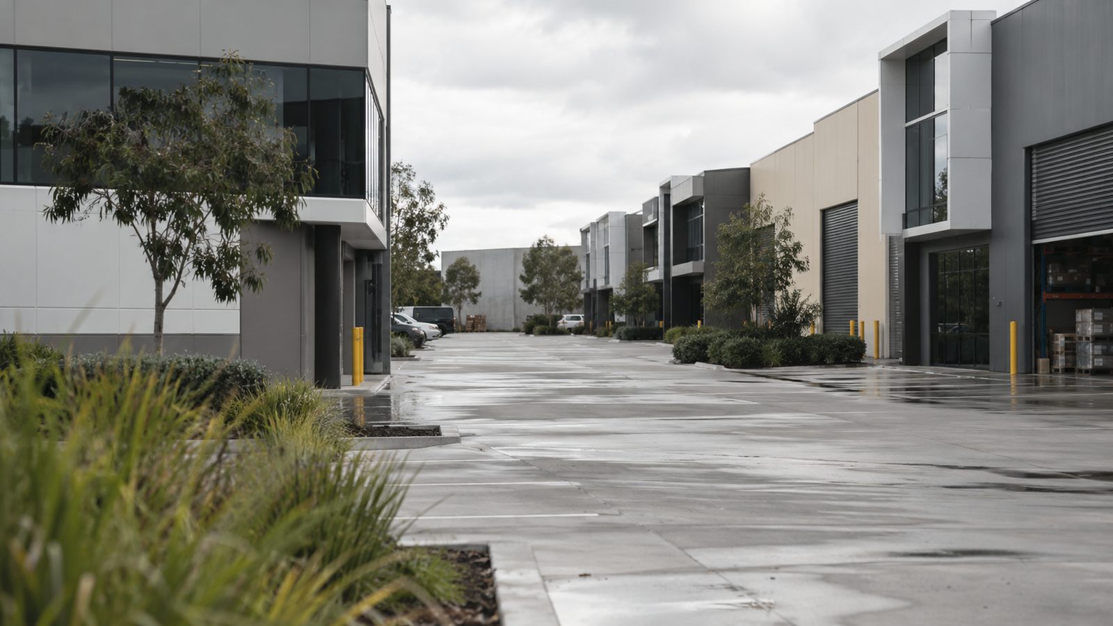 South east Melbourne business park with offices and warehouses