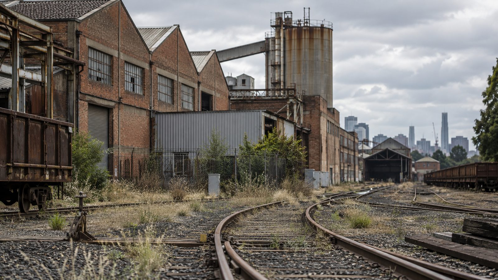 Factories and rail sidings in Tottenham